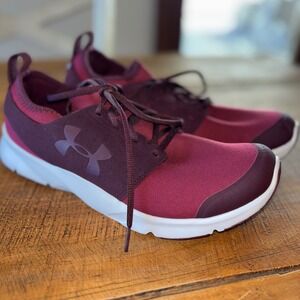 Under Armour Mens Drift RN Mineral Running Shoes Red/Burgundy Athletic Size 10.5